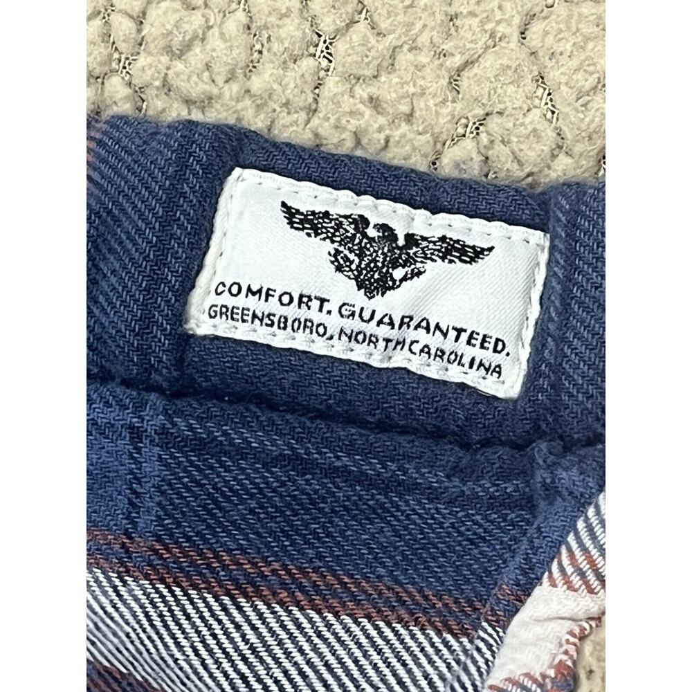 Wrangler Mens Blue Plaid Sherpa Lined Flannel Shirt Jacket XL Heavy Shacket - Picture 11 of 11